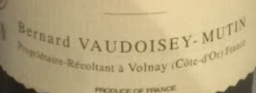 (image for) Bernard Vaudoisey Mutin MEURSAULT LES VIREUILS 1988 [Vsbs ]